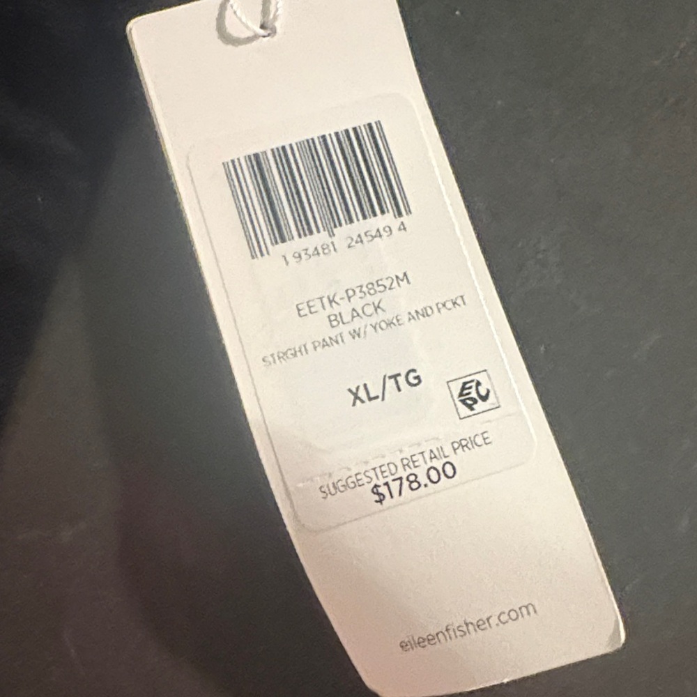 Eileen Fisher Black Ankle Pants